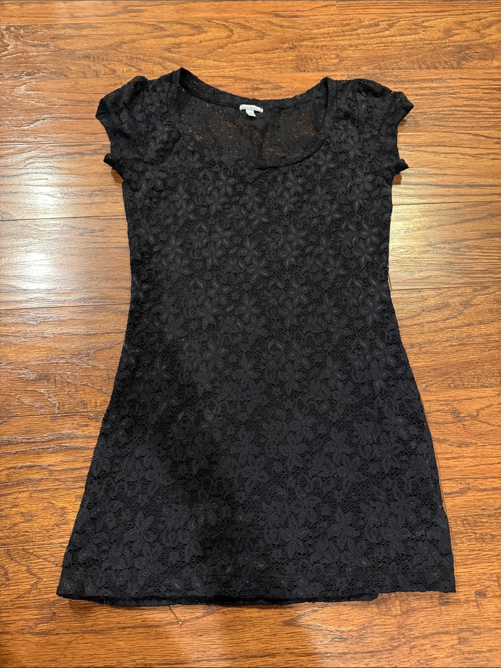 Charlotte Russe Black Floral Lace top